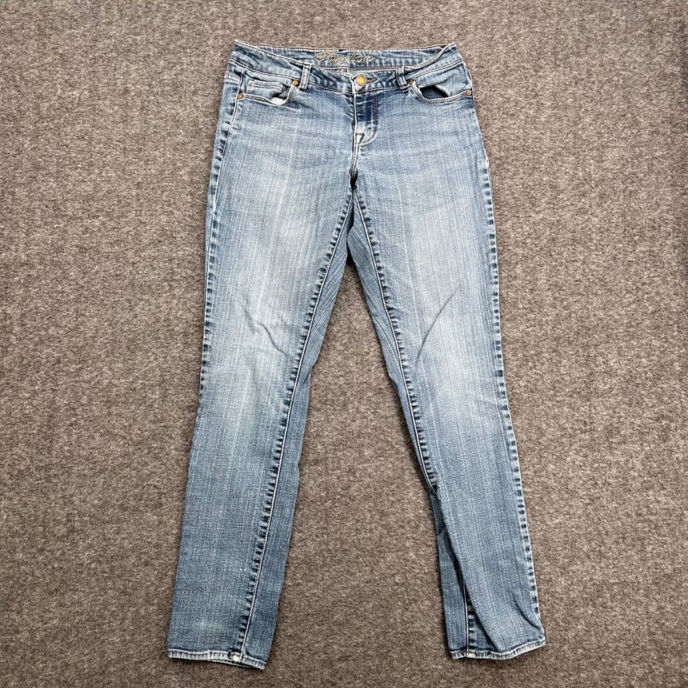 dELiA*s Taylor Low Rise Skinny Jeans Light Wash Blue Denim Size 3/4S